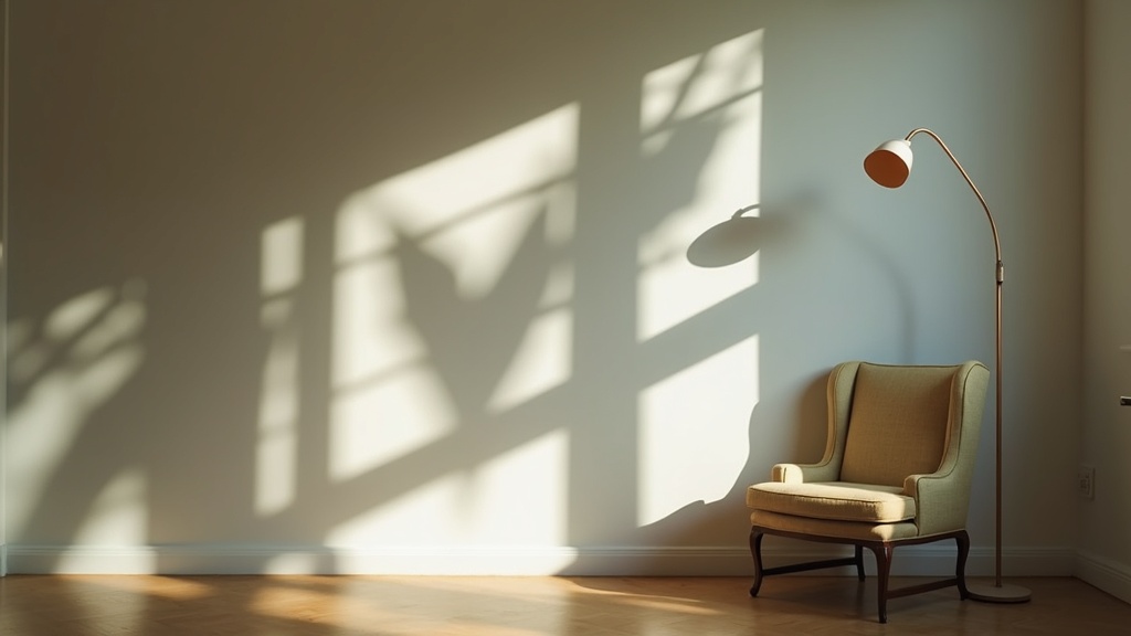 A divided room with blurred motion and focused objects, illustrating the imbalance adults may feel when struggling to nap during the day.